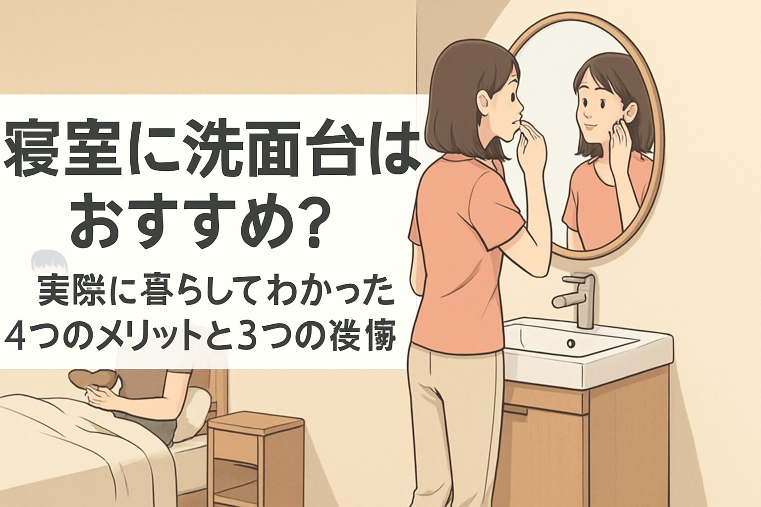 寝室　洗面台